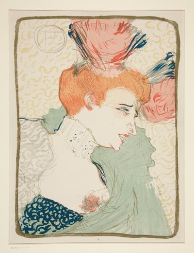 Mademoiselle Marcelle Lender, en buste (Portrait en buste de Mademoiselle Marcelle Lender) - Henri de Toulouse Lautrec