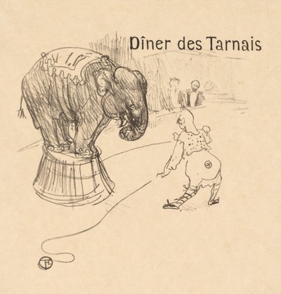 Menu du Dîner Tarnais - Henri de Toulouse Lautrec