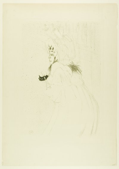 Mlle May Belfort saluant - Henri de Toulouse Lautrec