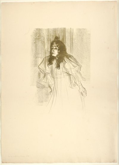 Mademoiselle May Belfort en cheveux - Henri de Toulouse Lautrec