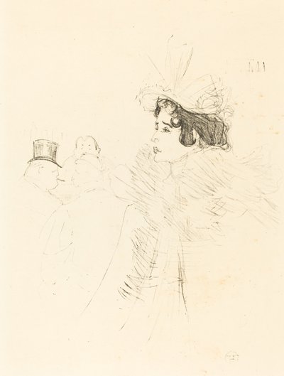 Miss May Belfort au bar irlandais et américain, rue Royale, 1895 - Henri de Toulouse Lautrec