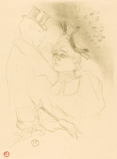 Mlle. Lender et Baron - Henri de Toulouse Lautrec