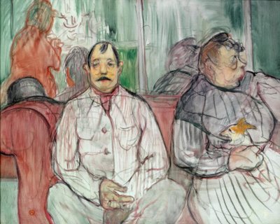 Monsieur, Madame et le chien - Henri de Toulouse Lautrec