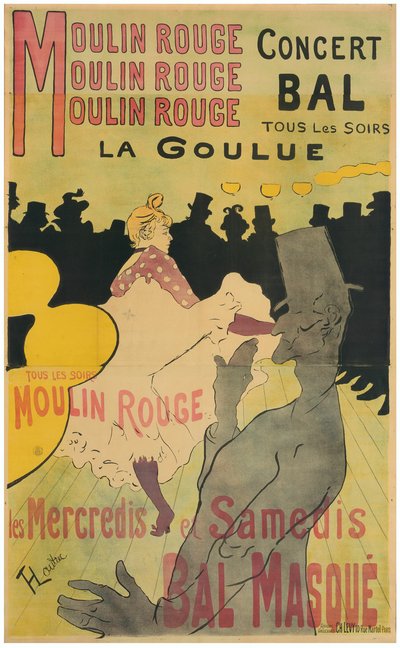 Moulin Rouge, La Goulue - Henri de Toulouse Lautrec
