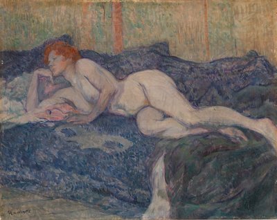 Nu allongé sur un canapé - Henri de Toulouse Lautrec