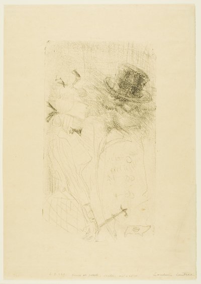 Vieil homme et jeune fille - Henri de Toulouse Lautrec