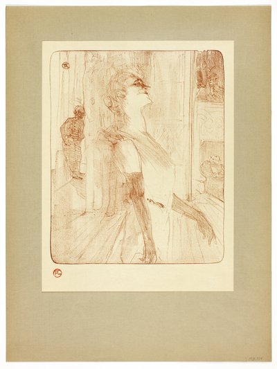 Sur la Scène, planche une de Yvette Guilbert - Henri de Toulouse Lautrec