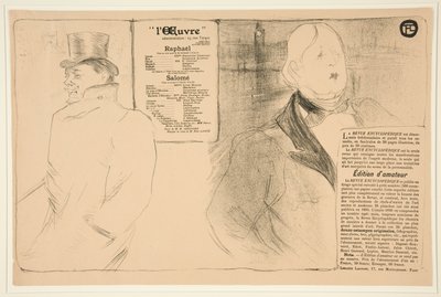Oscar Wilde et Romain Coolus - Henri de Toulouse Lautrec