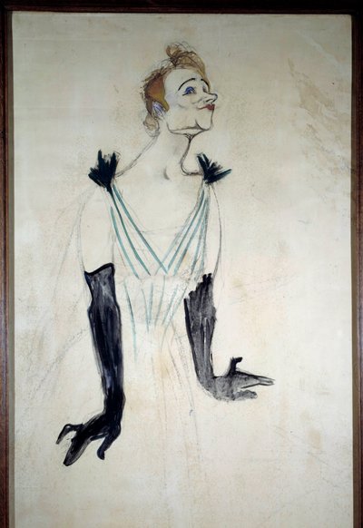Portrait de la chanteuse Yvette Guilbert - Henri de Toulouse Lautrec