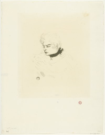 Portrait de Mademoiselle Pois Vert - Henri de Toulouse Lautrec