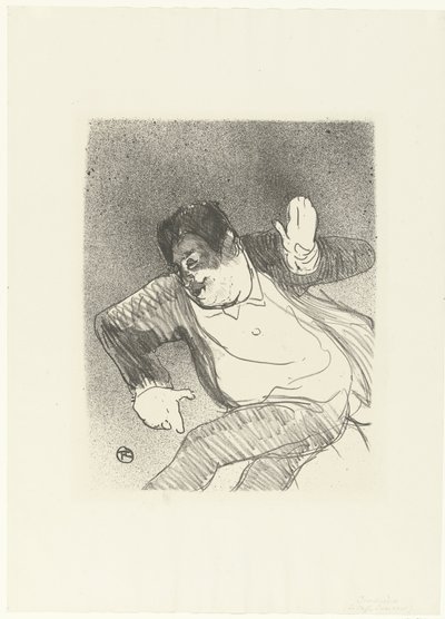 Portrait du comique Caudieux dansant au Petit Casino (Le café concert) - Henri de Toulouse Lautrec