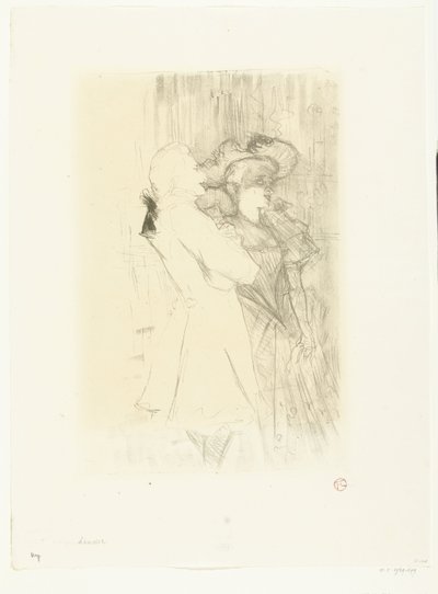 Portrait de la chanteuse Marcelle Lender et du chanteur Numa Auguez dans l