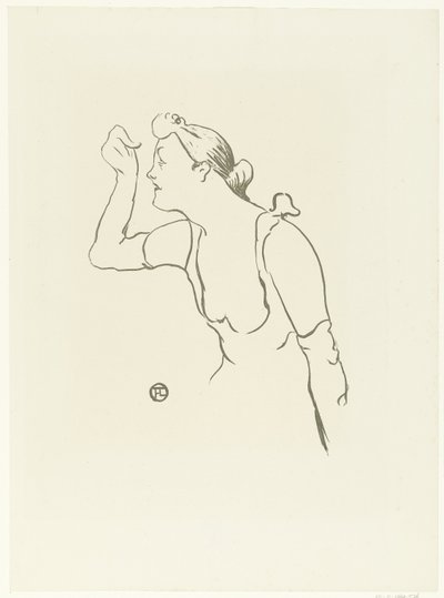 Portrait de la chanteuse Paula Brebion - Henri de Toulouse Lautrec