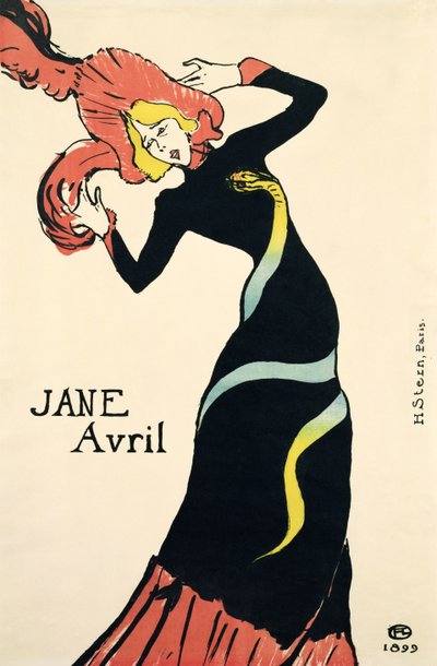 Affiche pour Jane Avril, 1899 - Henri de Toulouse Lautrec
