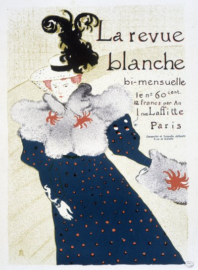 Affiche pour La Revue blanche réalisée par Henri de Toulouse-Lautrec en 1895 - Henri de Toulouse Lautrec