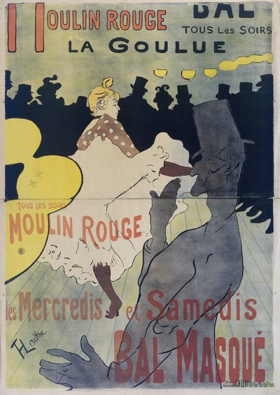Affiche pour "Le Moulin Rouge", 1891 - Henri de Toulouse Lautrec