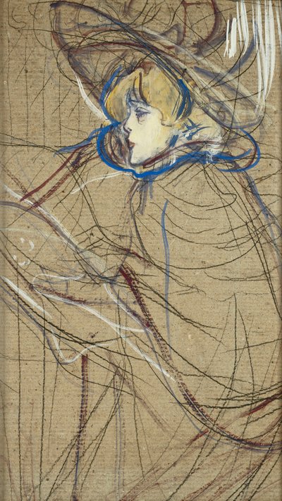 Profil de femme : Jane Avril, 1893 - Henri de Toulouse Lautrec