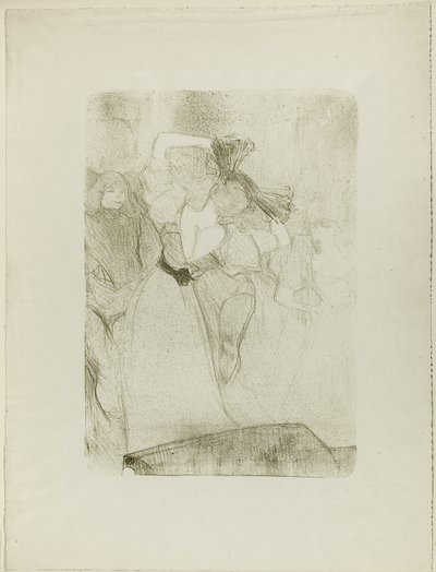 Vue arrière de Lender dansant le boléro dans Chilpéric - Henri de Toulouse Lautrec