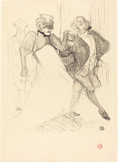 Réjane et Galipaux dans "Madame Sans-Gêne" - Henri de Toulouse Lautrec