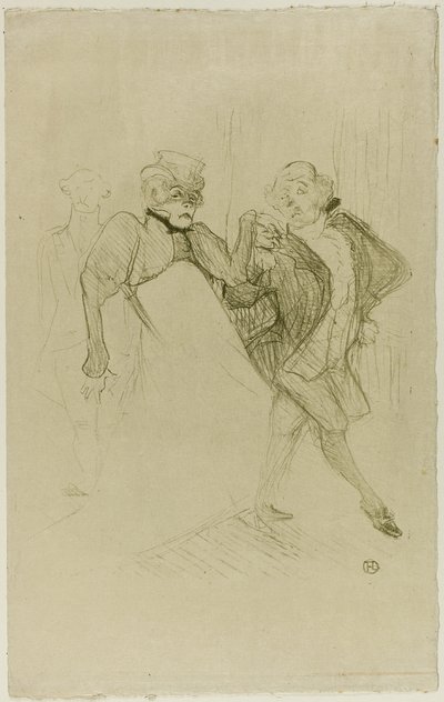 Réjane et Galipaux, dans Madame Sans-Gêne - Henri de Toulouse Lautrec
