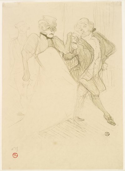 Réjane et Galipaux dans Madame Sans-Gêne - Henri de Toulouse Lautrec