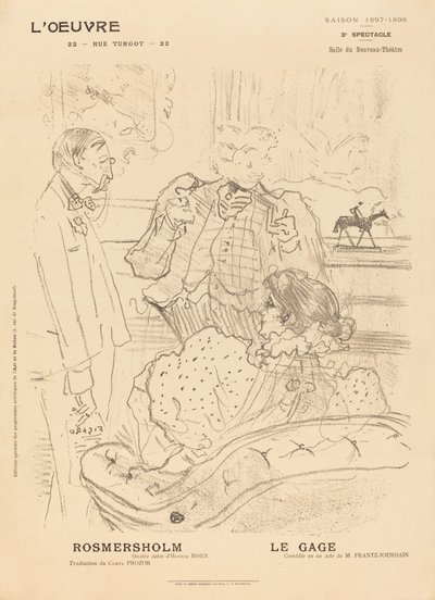 Rosmersholm; Le Gage - Henri de Toulouse Lautrec