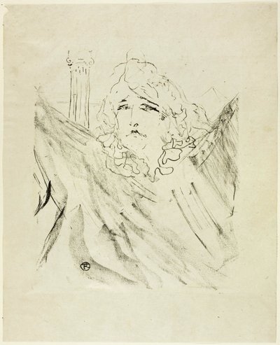 Sarah Bernhardt, de Treize Lithographies - Henri de Toulouse Lautrec