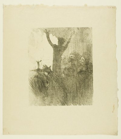 Schlomé Fuss dans la synagogue, de Au Pied du Sinaï - Henri de Toulouse Lautrec