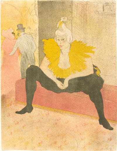 La clownesse assise - Henri de Toulouse Lautrec
