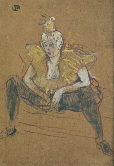La Clownesse Cha-U-Kao Assise, 1895 - Henri de Toulouse Lautrec
