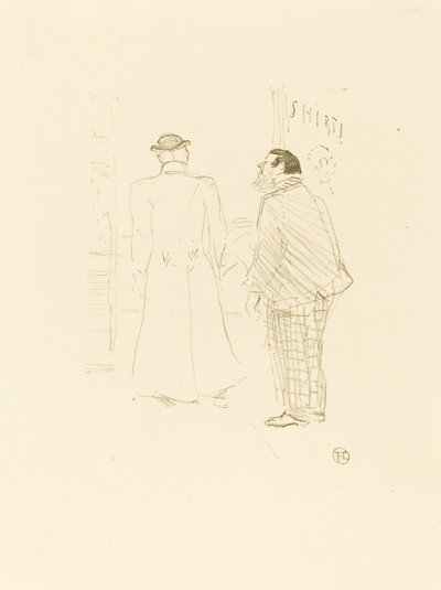 Le premier vendeur de Jourdan et Brown - Henri de Toulouse Lautrec