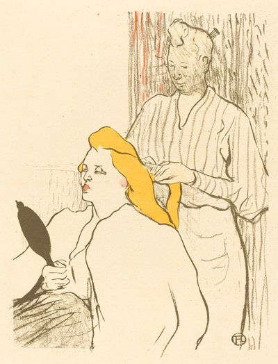 Le coiffeur - Programme du Théâtre Libre - Henri de Toulouse Lautrec