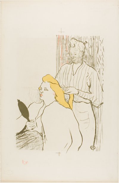 Le Coiffeur, Programme pour le Théâtre Libre - Henri de Toulouse Lautrec