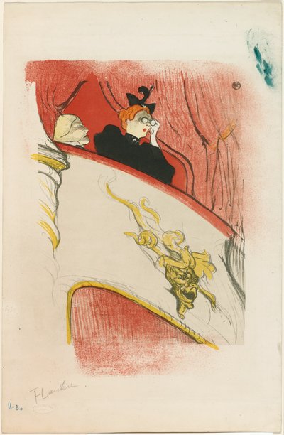 La loge avec le masque doré - Henri de Toulouse Lautrec