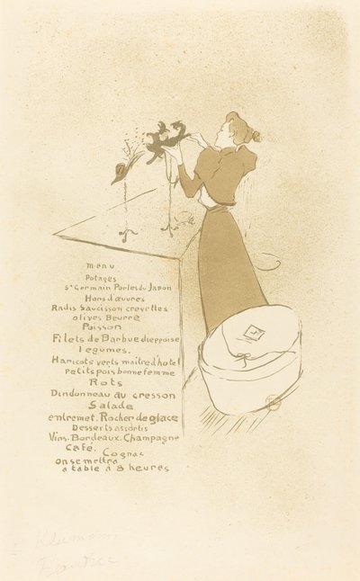 La Modiste - Renée Vert - Henri de Toulouse Lautrec