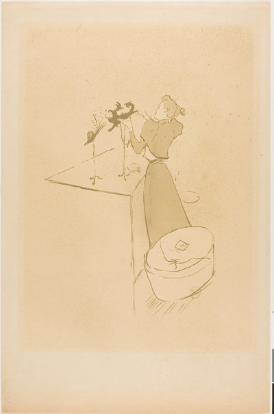 La Modiste, Renée Vert - Henri de Toulouse Lautrec
