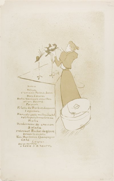 La modiste, Renée Vert - Henri de Toulouse Lautrec