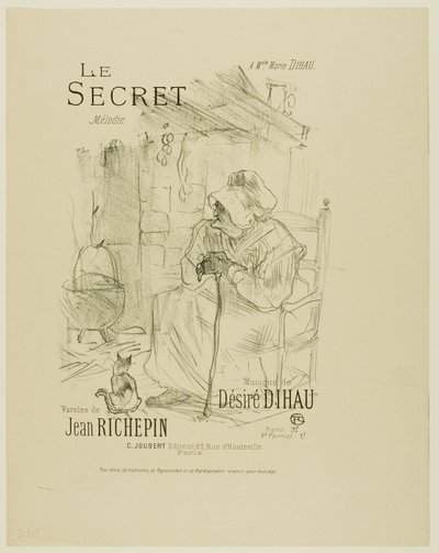 Le Secret, de Mélodies de Désiré Dihau - Henri de Toulouse Lautrec