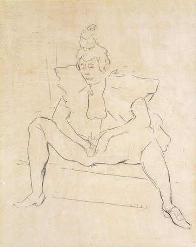 Le Clown assis - Henri de Toulouse Lautrec