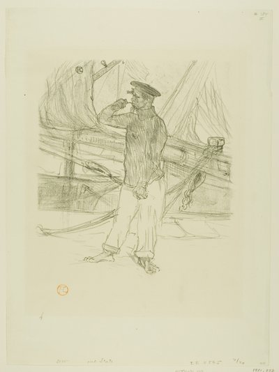 Le Hareng fumé, des Mélodies de Désiré Dihau - Henri de Toulouse Lautrec