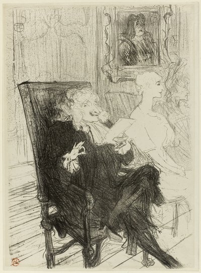 Truffier et Moreno, dans Les Femmes Savantes - Henri de Toulouse Lautrec