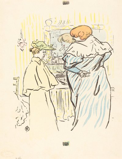 Deux femmes devant un miroir - Henri de Toulouse Lautrec