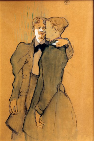 Deux femmes valsant - Henri de Toulouse Lautrec
