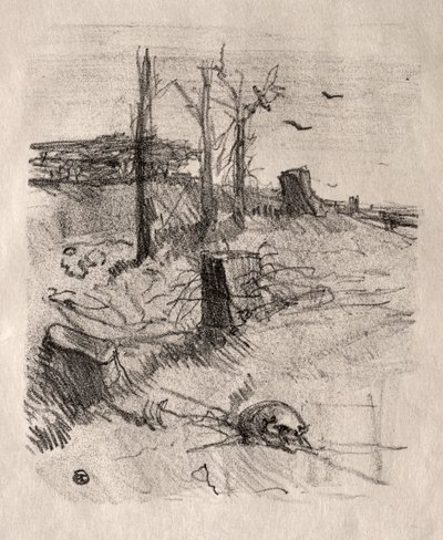 Un cimetière en Galicie - Henri de Toulouse Lautrec