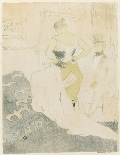 Femme ajustant son corset, 1896 - Henri de Toulouse Lautrec