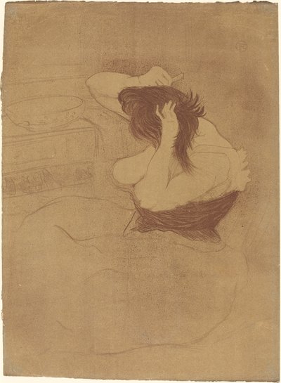 Femme qui se peigne - Henri de Toulouse Lautrec