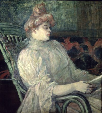 Femme lisant - Henri de Toulouse Lautrec