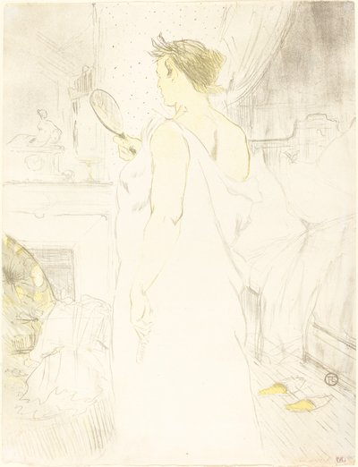 Femme au miroir, 1896 - Henri de Toulouse Lautrec