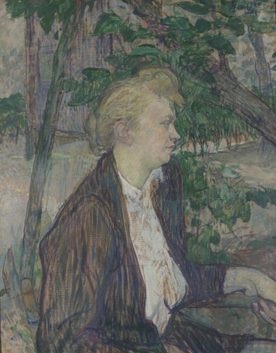 Femme assise dans un jardin, 1891 - Henri de Toulouse Lautrec