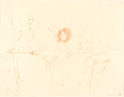 Femme au plateau - Henri de Toulouse Lautrec